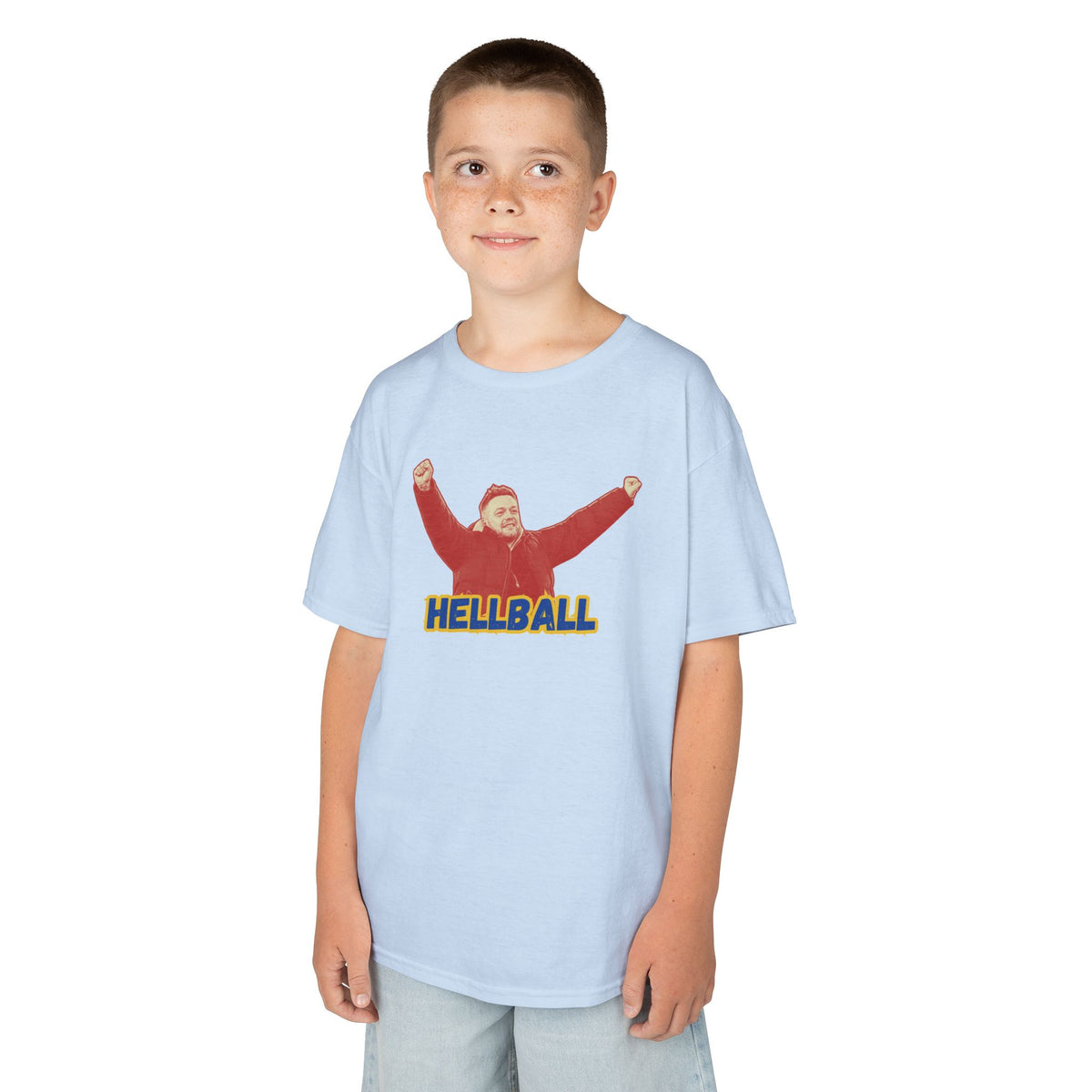 Kids 'HELLBALL' Gaffa Graphic Tee — In Kim we Trust