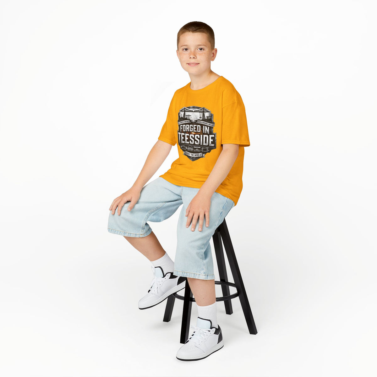 Kids Tee — "Forged in Teesside" BORO Industrial Shirt