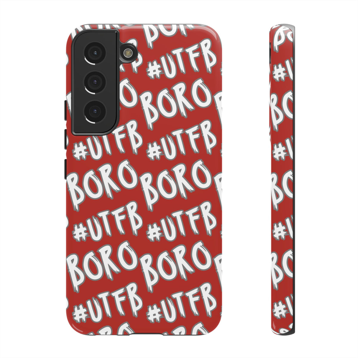 Phone Case — Red #UTFB BORO Pattern Protective Case