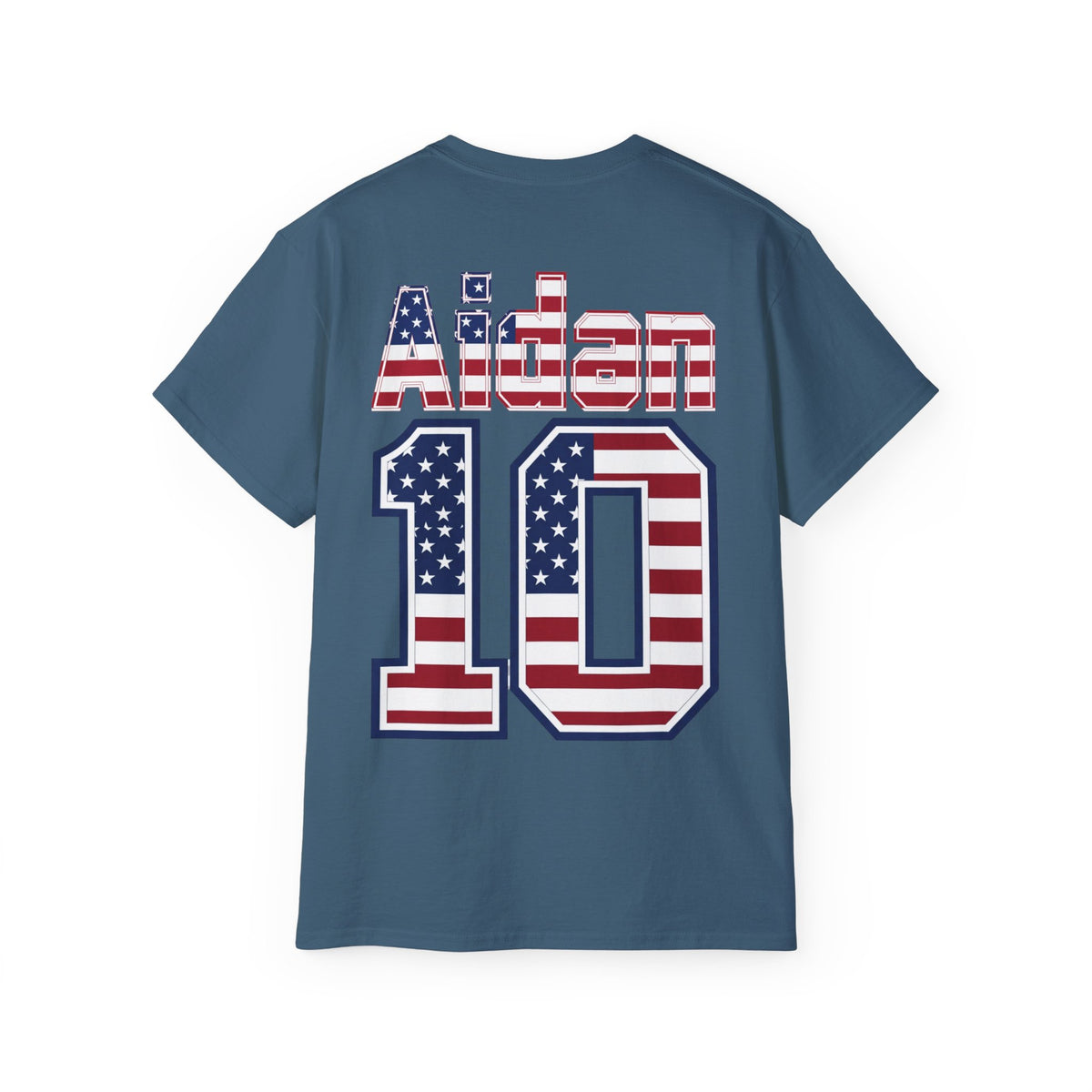Aidan Morris Number 10 USA Flag Shirt for the BORO 'back print only'