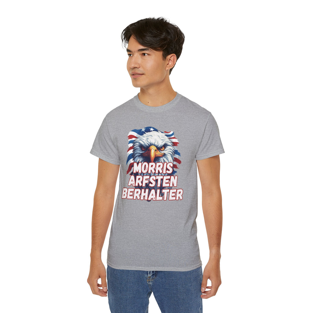 Eagle Graphic Tee — "Morris Arfsten Berhalter" Patriotic USA BORO Shirt