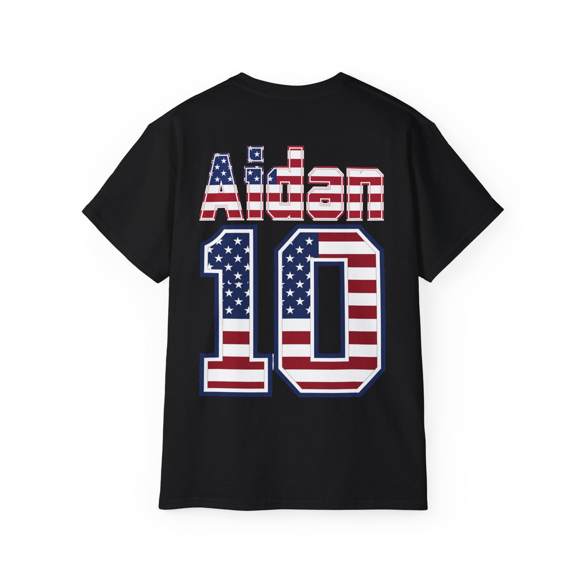 Aidan Morris Number 10 USA Flag Shirt for the BORO 'back print only'