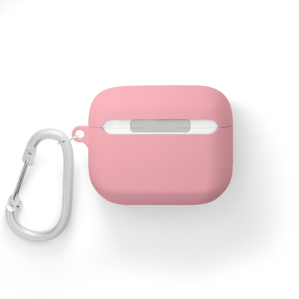 BORO Collegiate AirPods Case Cover — Black Silicone with Carabiner