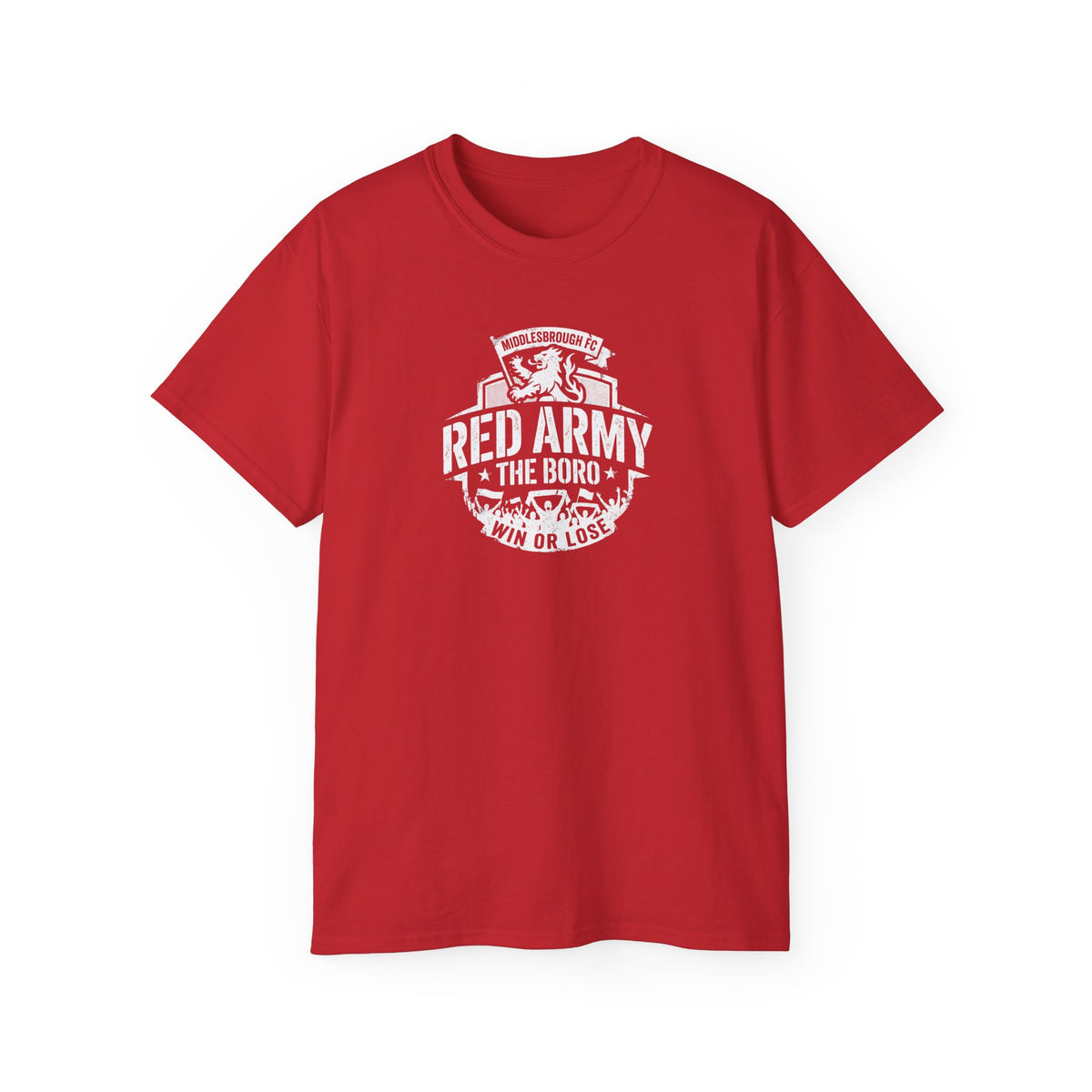 Red Army The Boro "Win or Lose" T-Shirt — Middlesbroughfc Football Fan Tee