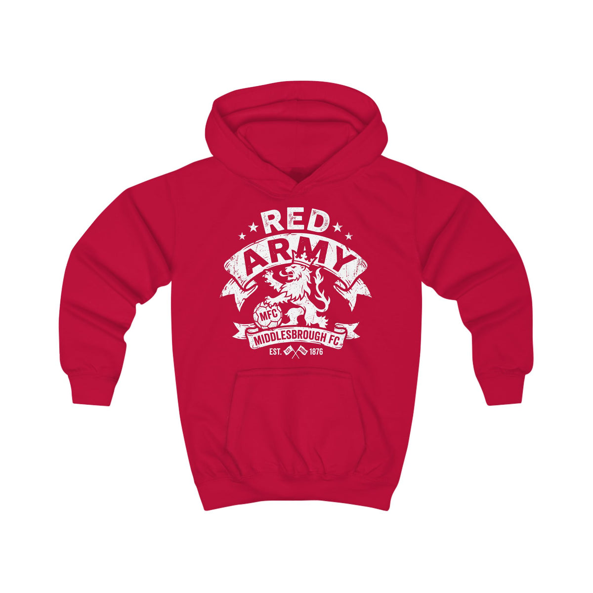 Kids Hoodie 'RED ARMY' — 'BORO Graphic Youth Hoodie
