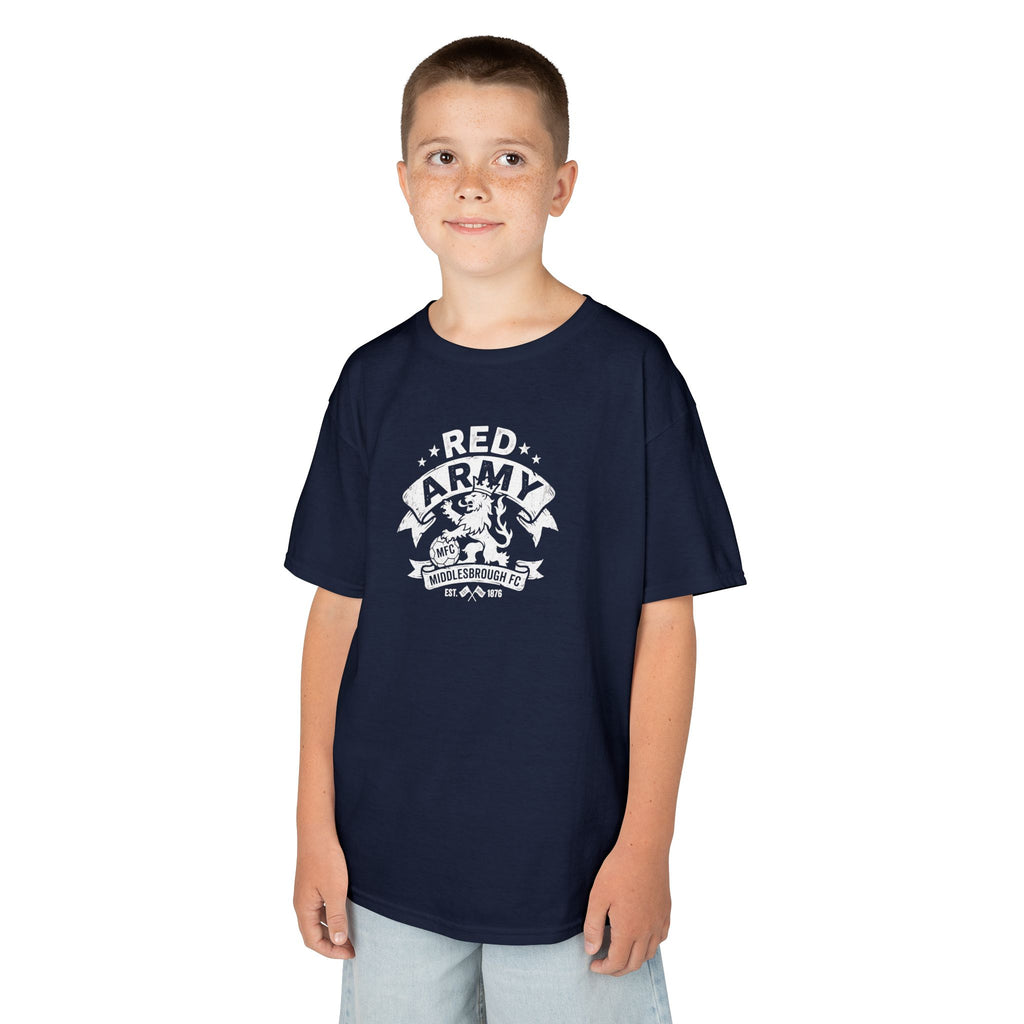 Kids T‑Shirt — "Red Army" BORO Mascot Graphic Tee for Children