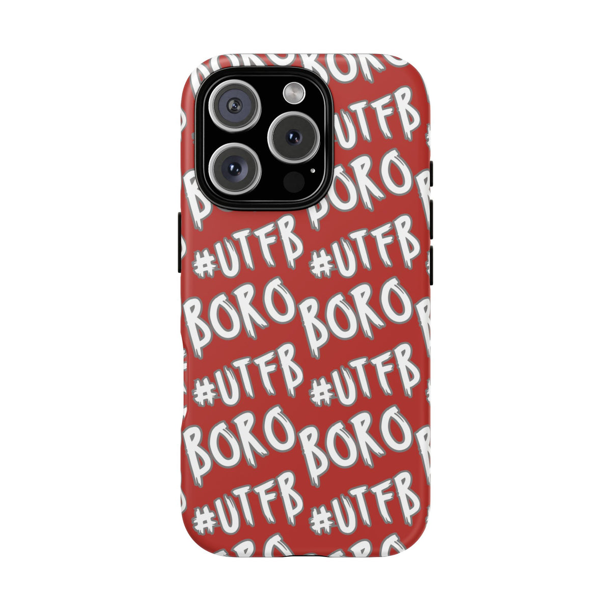 Phone Case — Red #UTFB BORO Pattern Protective Case