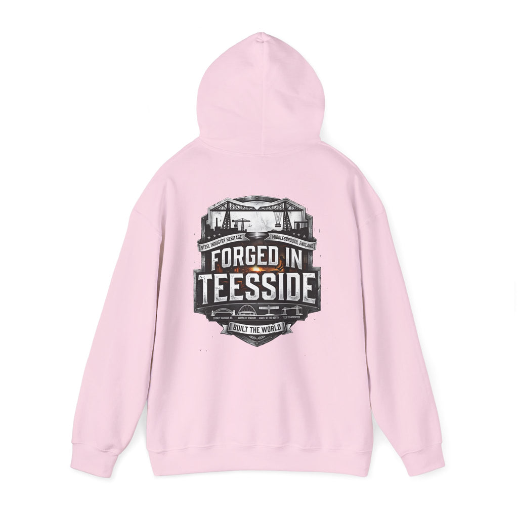Forged in Teesside Hoodie — Industrial Teesside Pride Sweatshirt 'back print'