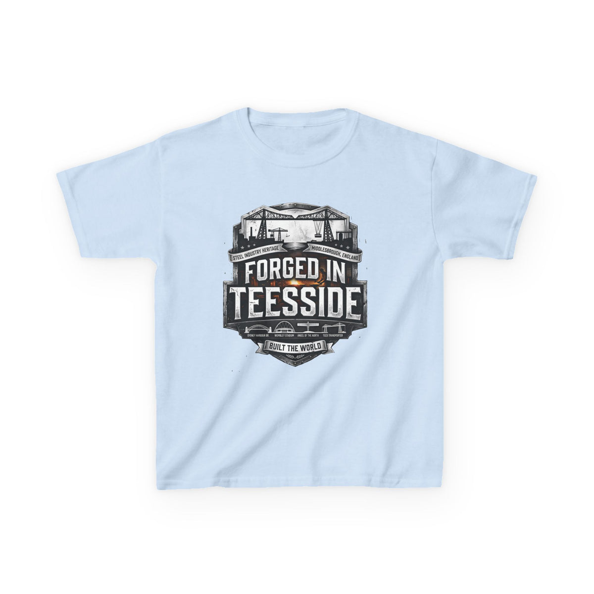 Kids Tee — "Forged in Teesside" BORO Industrial Shirt
