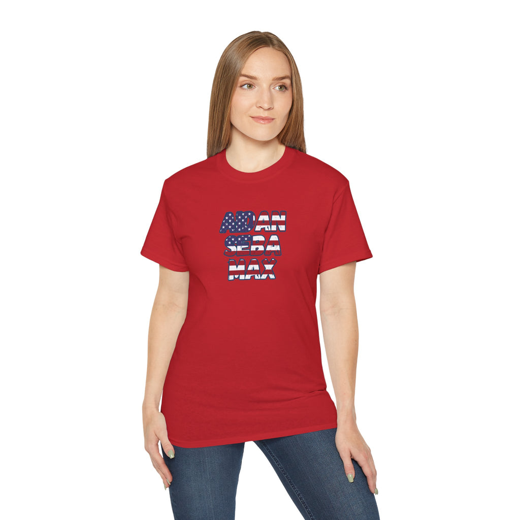 BORO's Midfield Trio Tee — AIDAN SEBA MAX USA  Graphic T‑Shirt