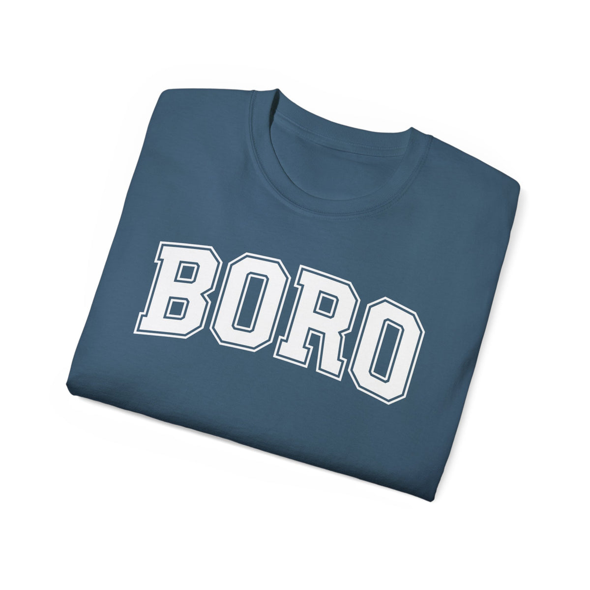 BORO Collegiate Graphic Tee — Classic UNI Lettering T-Shirt
