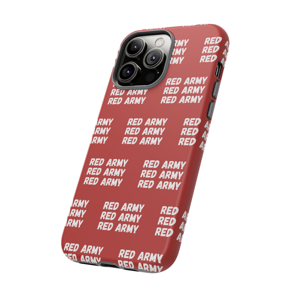 "RED ARMY RED ARMY RED ARMY" Phone Case — Red Pattern Tough Case