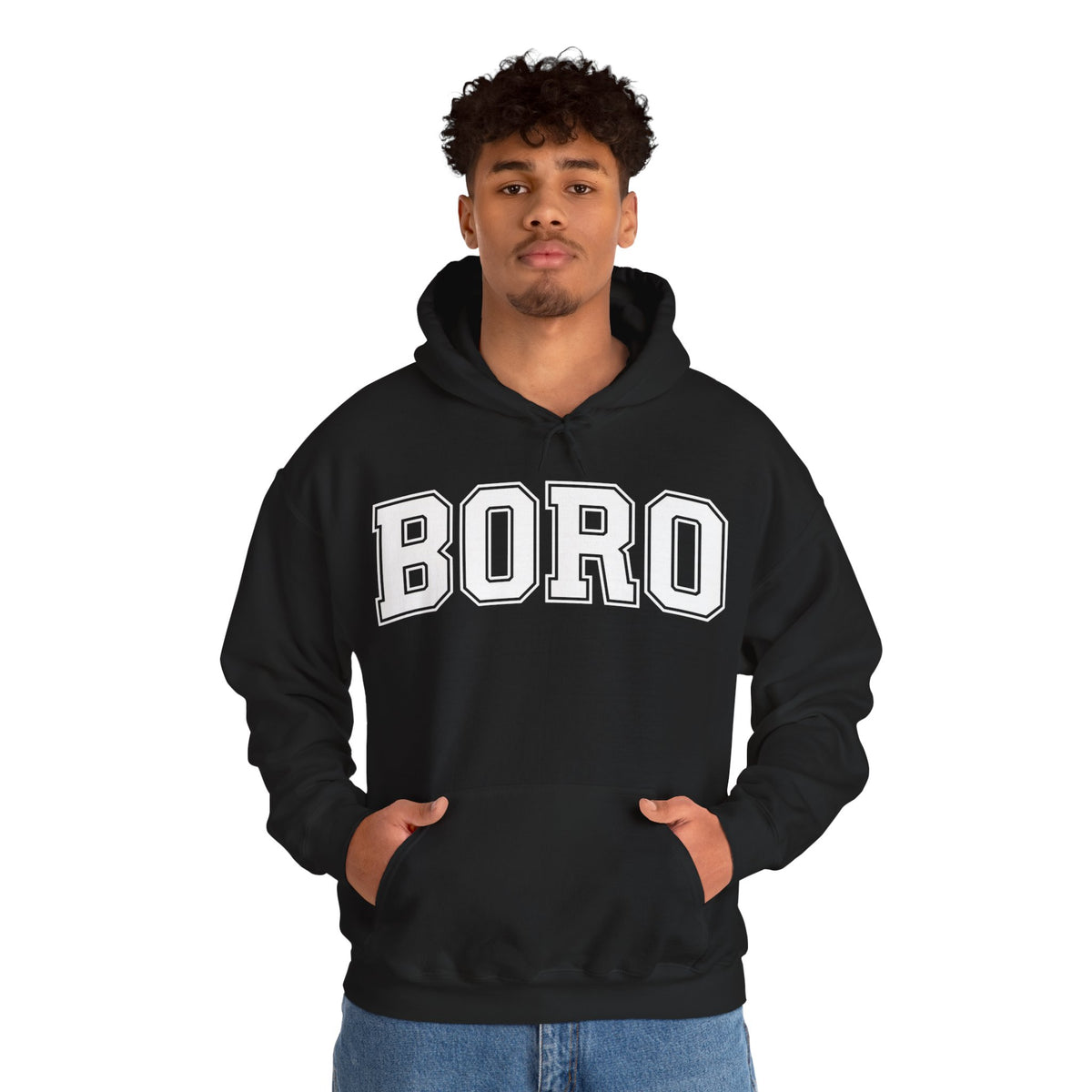 Uni BORO Style Hoodie 'front print' only.