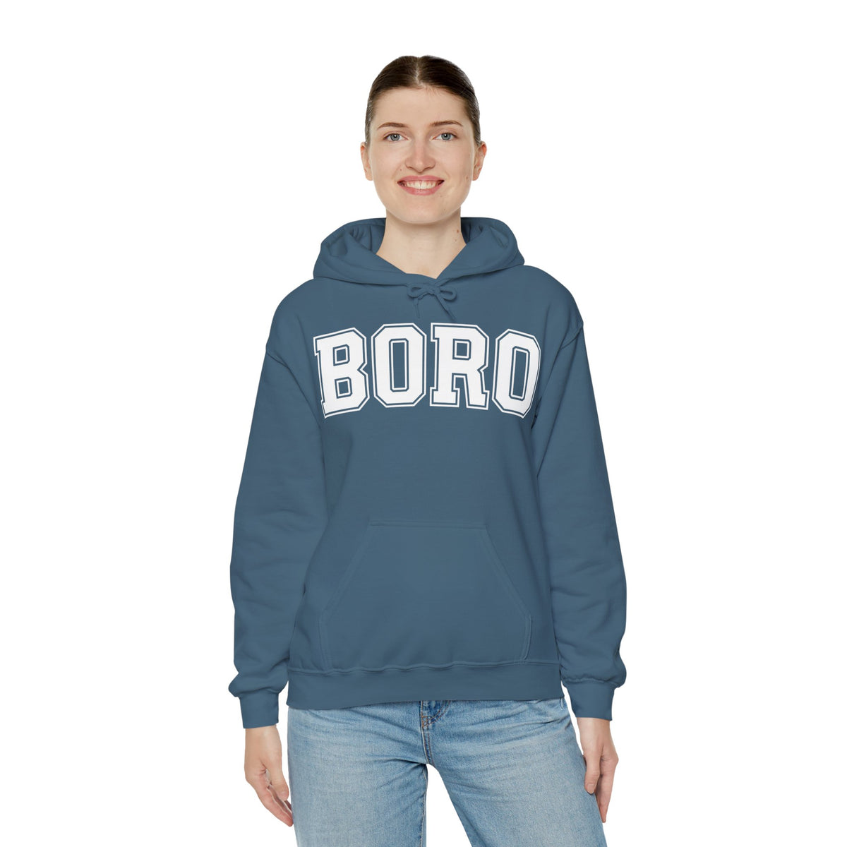Uni BORO Style Hoodie 'front print' only.