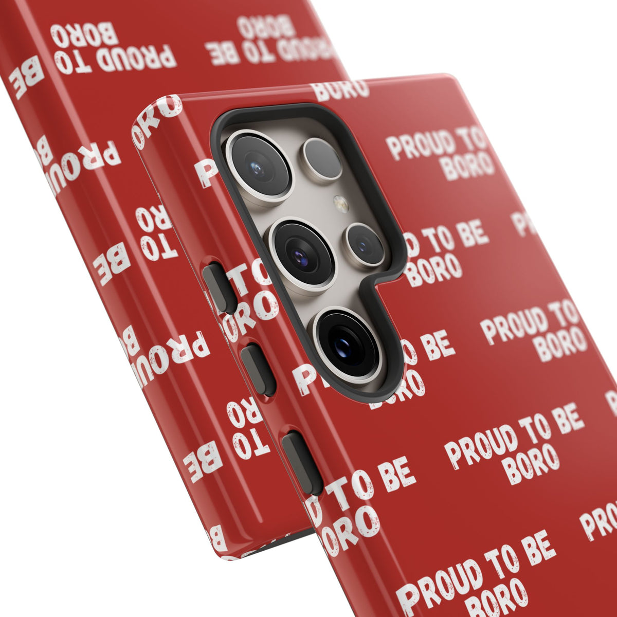 "PROUD TO BE BORO" Phone Case — Red Pattern Tough Case
