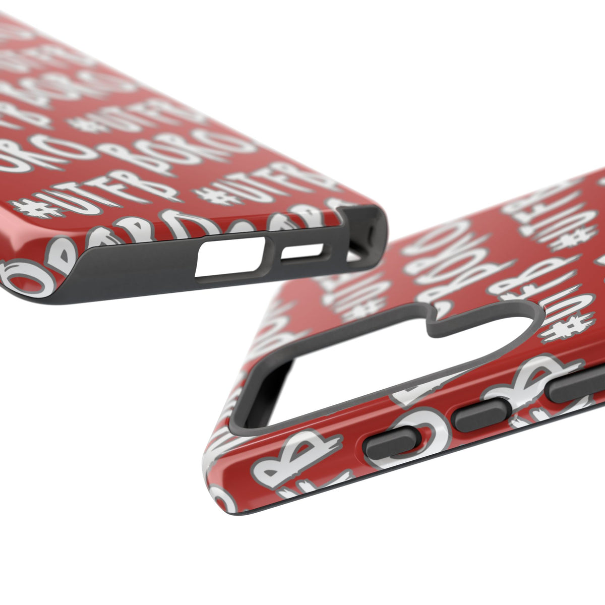 Phone Case — Red #UTFB BORO Pattern Protective Case