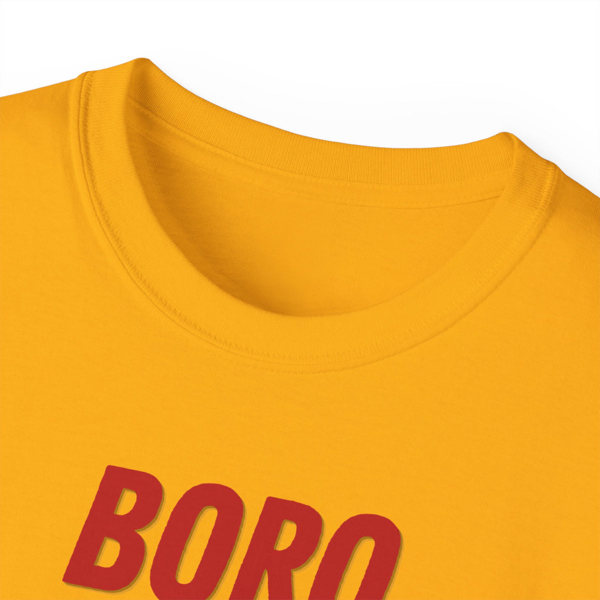 Boro Boro Boro Graphic Tee — Retro Red Logo Cotton T-Shirt