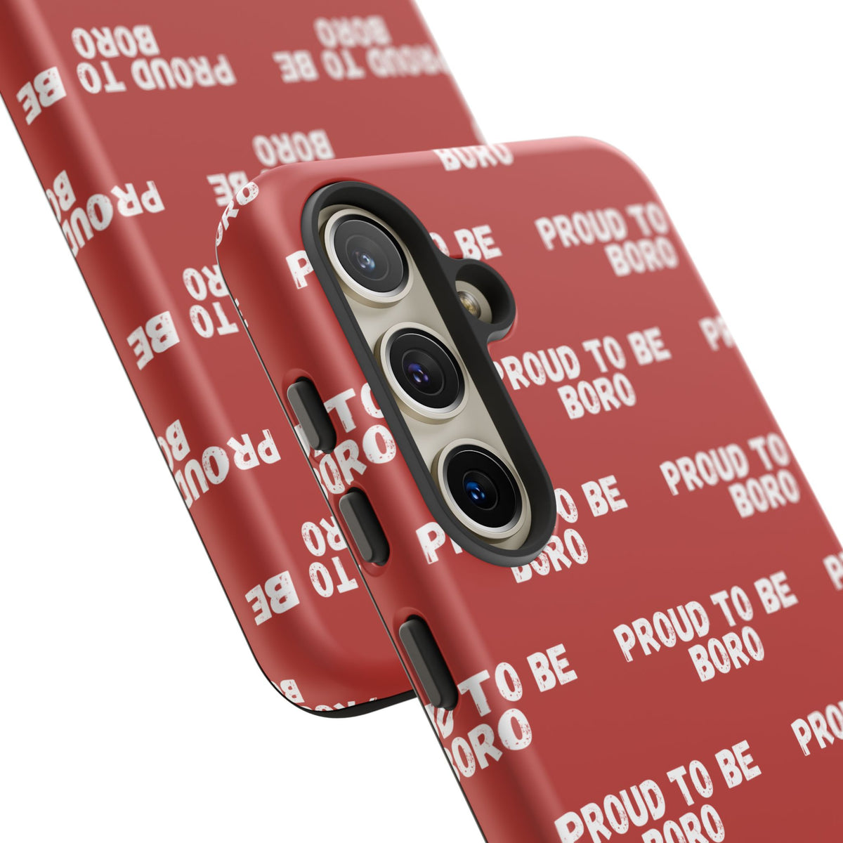 "PROUD TO BE BORO" Phone Case — Red Pattern Tough Case