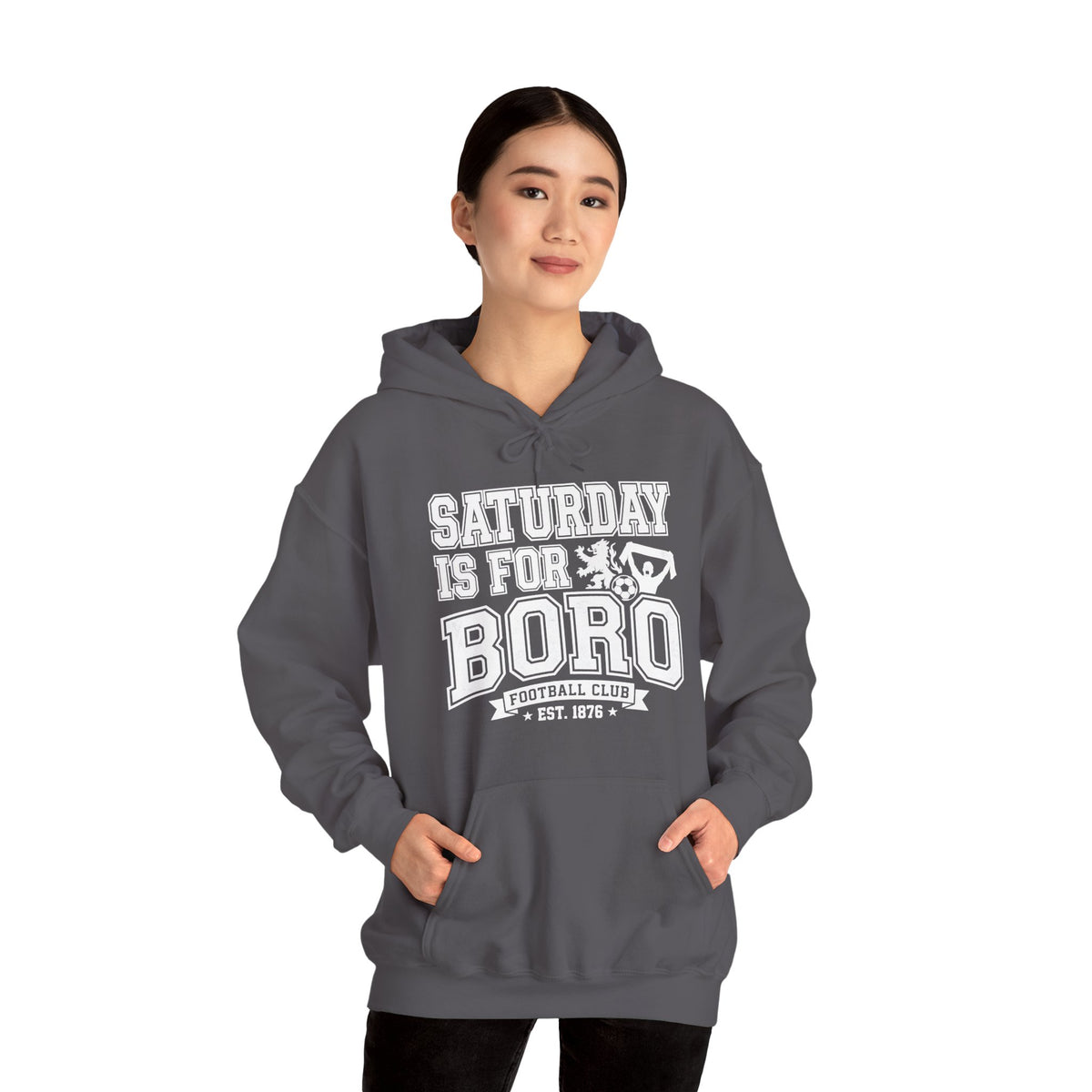 Saturday Is For Boro Hoodie — Football Fan Crewneck Pullover