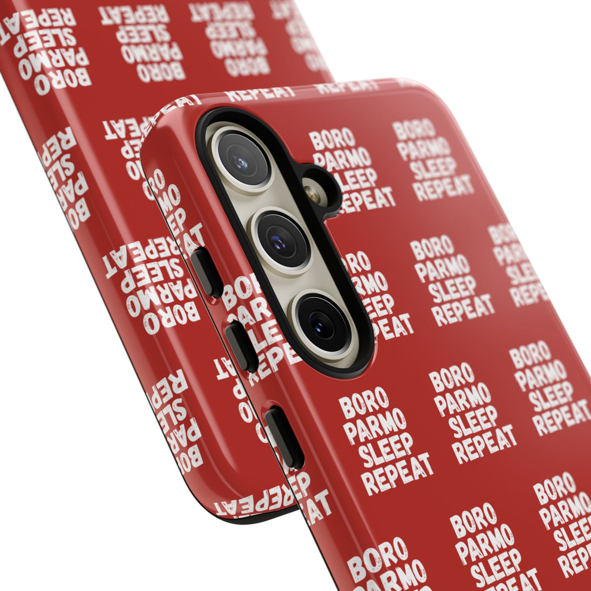 "BORO PARMO SLEEP REPEAT" Phone Case — Red Pattern Tough Case