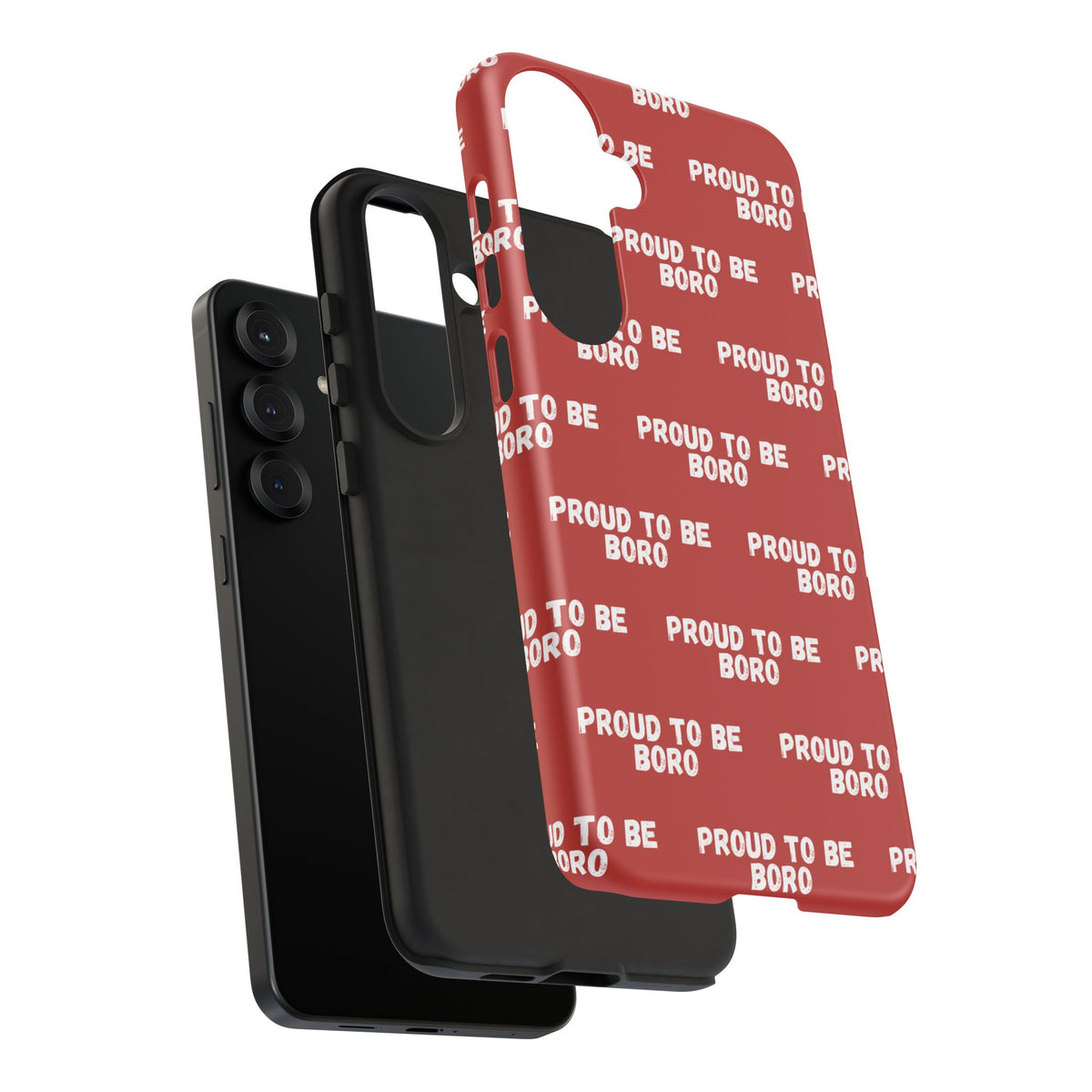 "PROUD TO BE BORO" Phone Case — Red Pattern Tough Case