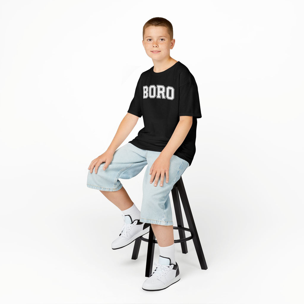 Kids 'BORO' UNI Style Letterman Graphic Tshirt