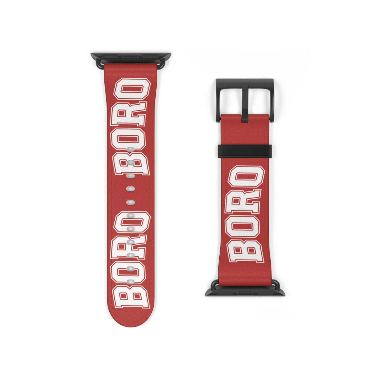 Apple I Watch - Watch Band — Bold Red "BORO" Sport Band (Strap ONLY) ( Apple Watch Series 1–9, Ultra and SE ONLY)