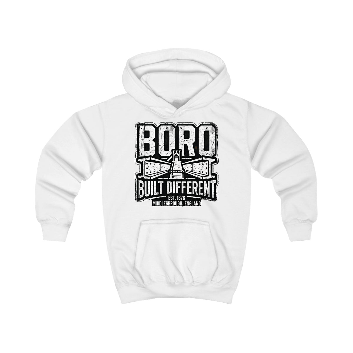 Kids Hoodie - BORO Built Different Youth Hoodie