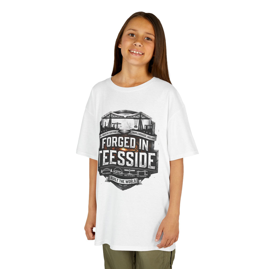 Kids Tee — "Forged in Teesside" BORO Industrial Shirt