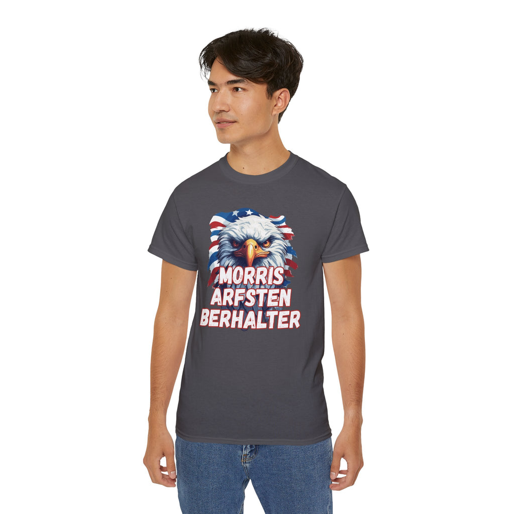 Eagle Graphic Tee — "Morris Arfsten Berhalter" Patriotic USA BORO Shirt