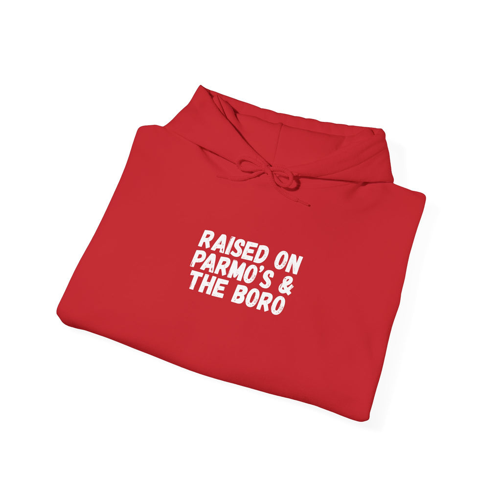 Raised on Parmo’s & The Boro Hoodie — #UTB BORO STYLE 'front print only'