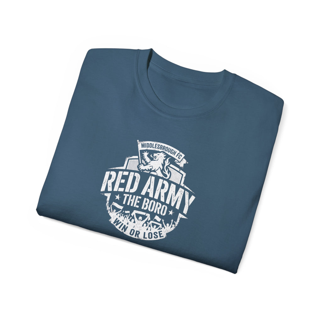 Red Army The Boro "Win or Lose" T-Shirt — Middlesbroughfc Football Fan Tee