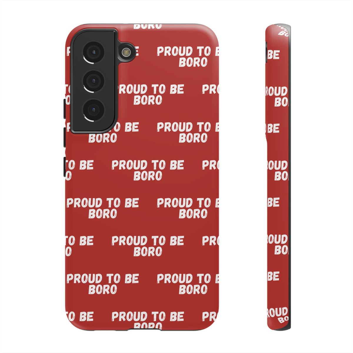 "PROUD TO BE BORO" Phone Case — Red Pattern Tough Case