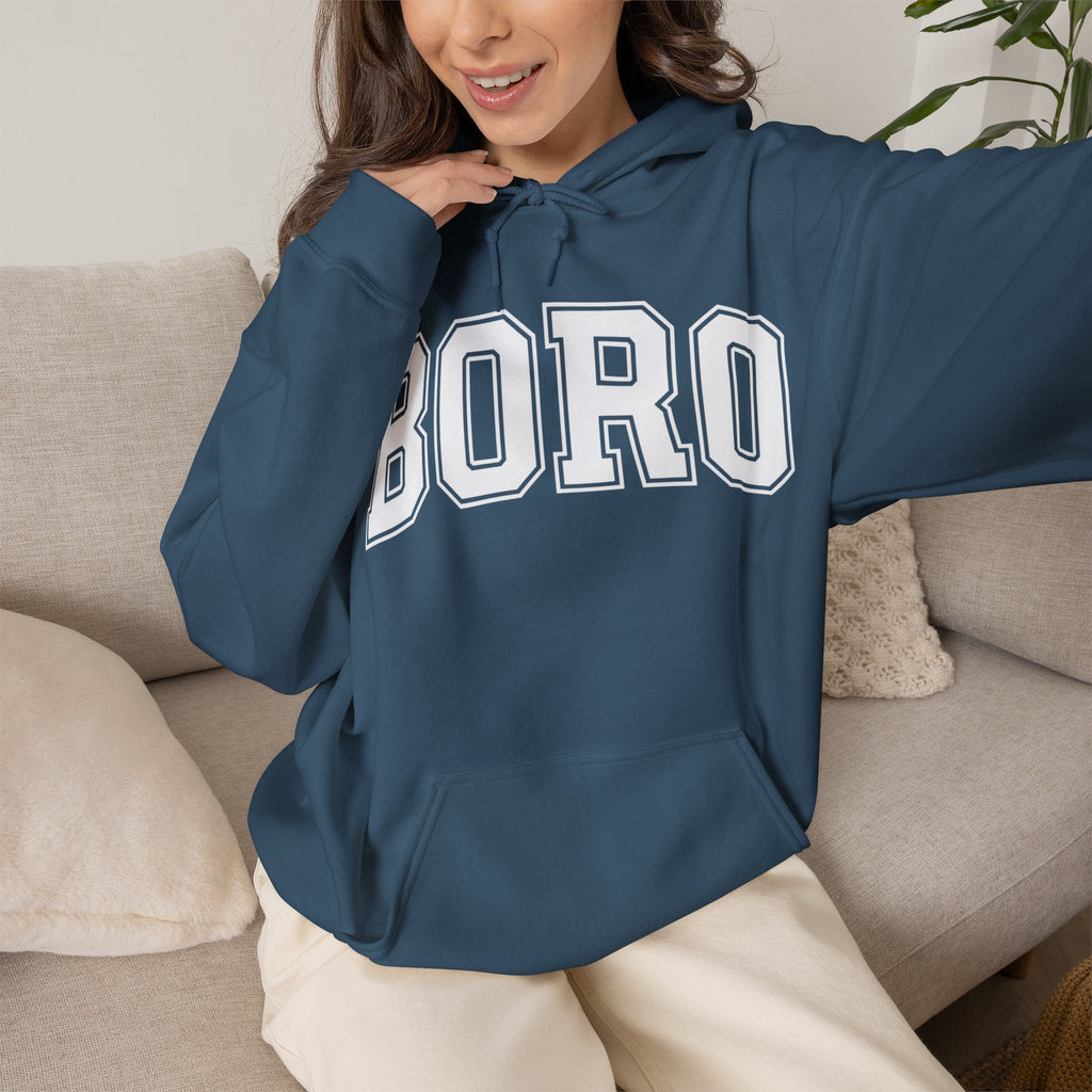 Uni BORO Style Hoodie 'front print' only.
