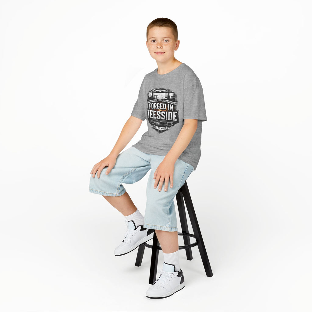 Kids Tee — "Forged in Teesside" BORO Industrial Shirt