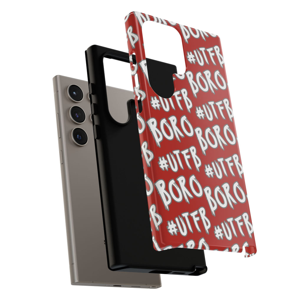 Phone Case — Red #UTFB BORO Pattern Protective Case