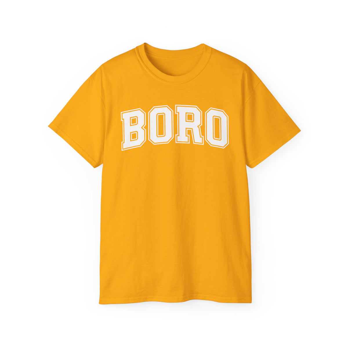 BORO Collegiate Graphic Tee — Classic UNI Lettering T-Shirt