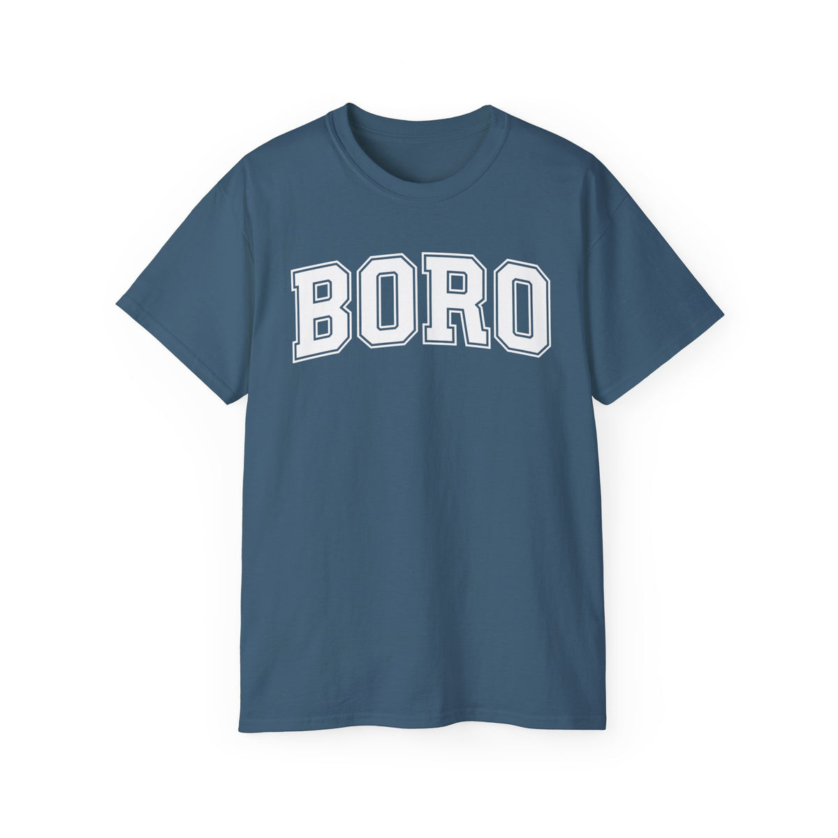 BORO Collegiate Graphic Tee — Classic UNI Lettering T-Shirt