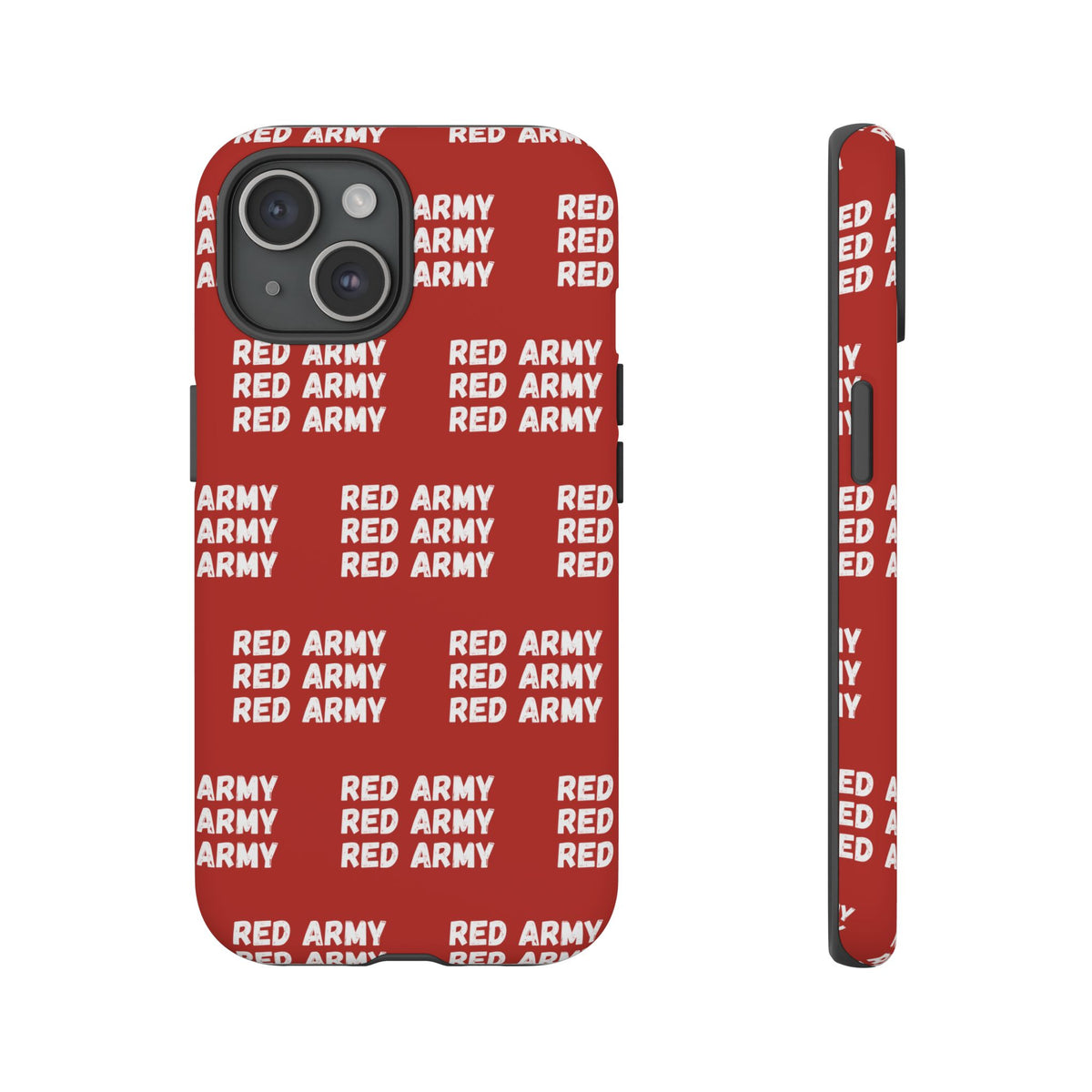 "RED ARMY RED ARMY RED ARMY" Phone Case — Red Pattern Tough Case