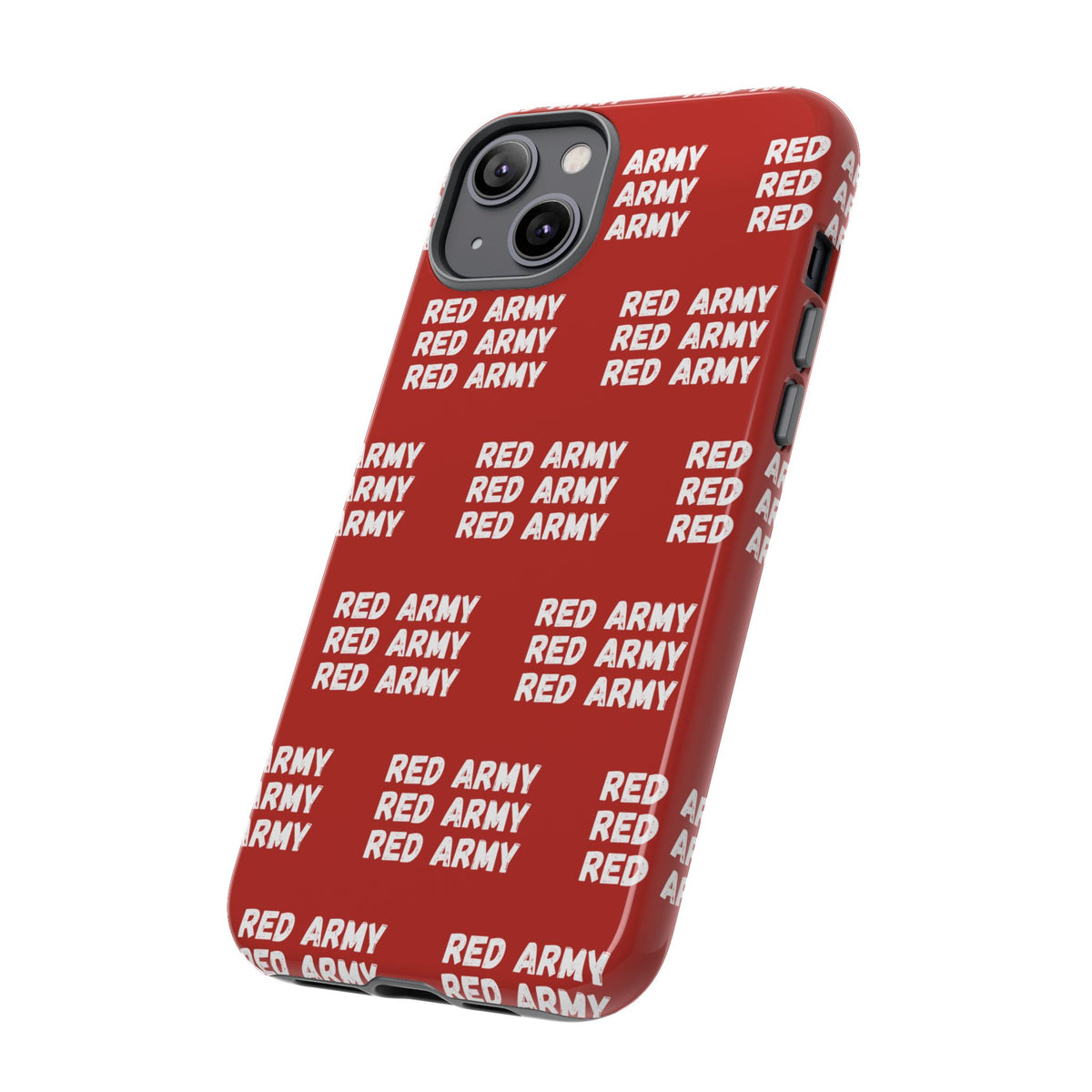 "RED ARMY RED ARMY RED ARMY" Phone Case — Red Pattern Tough Case