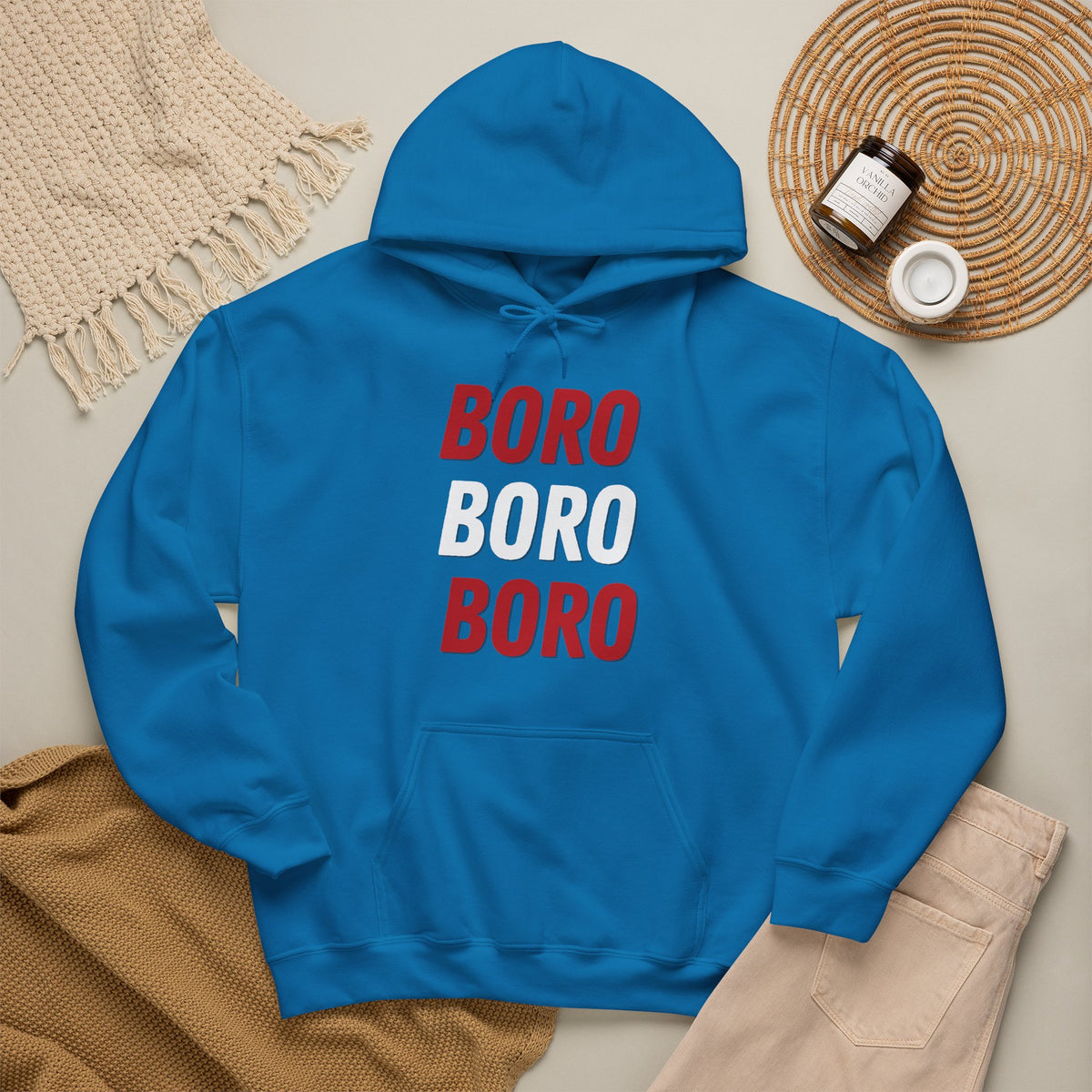 BORO Chant Hoodie 'front print' only.