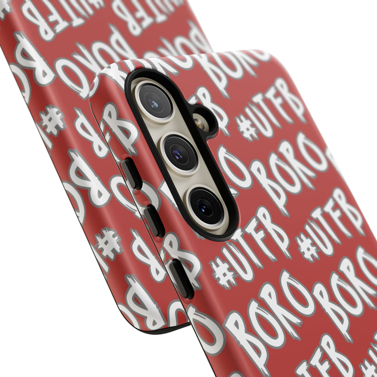 Phone Case — Red #UTFB BORO Pattern Protective Case