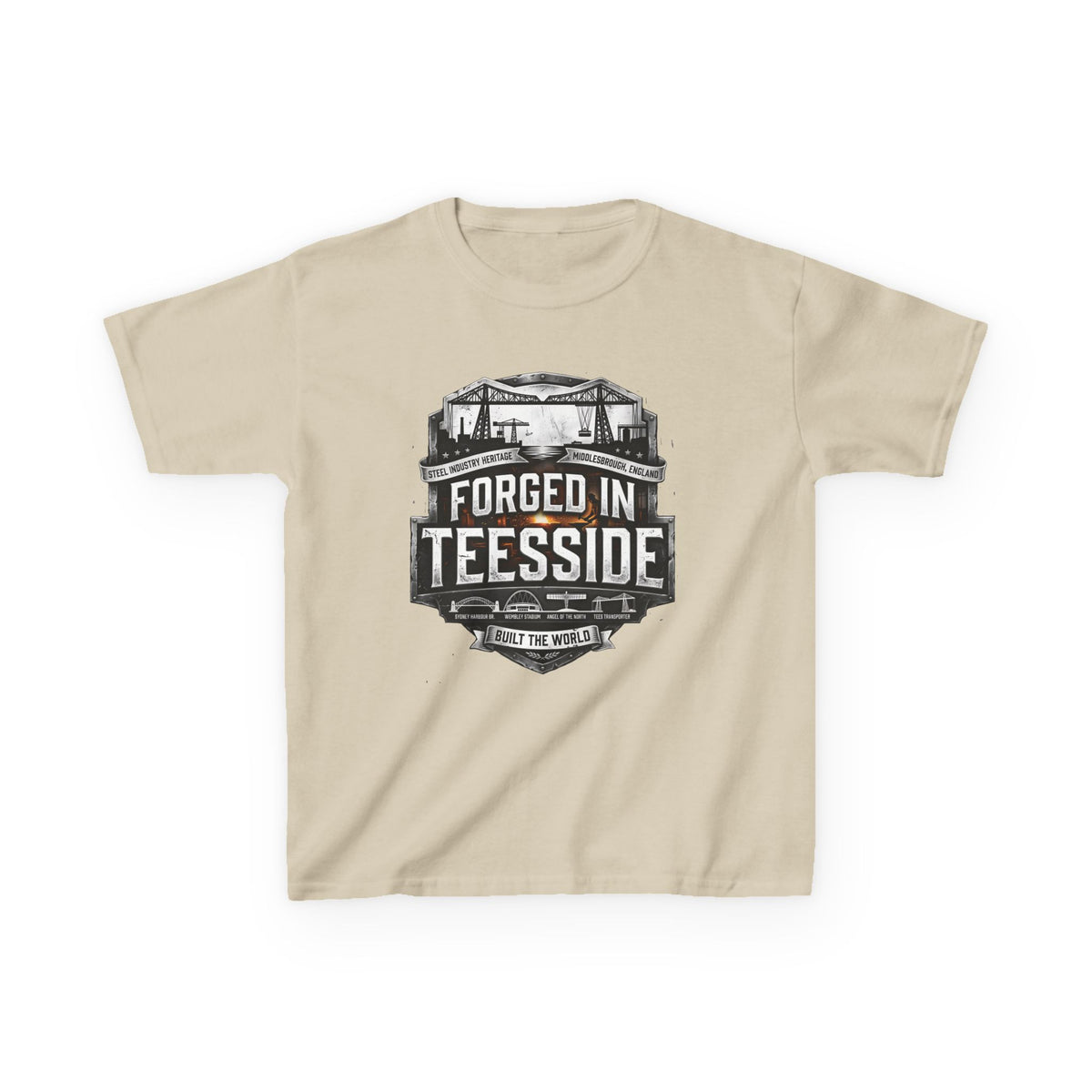 Kids Tee — "Forged in Teesside" BORO Industrial Shirt
