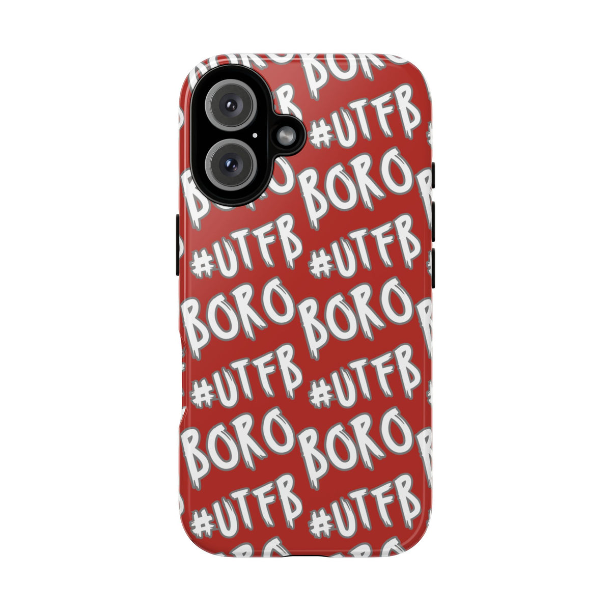 Phone Case — Red #UTFB BORO Pattern Protective Case