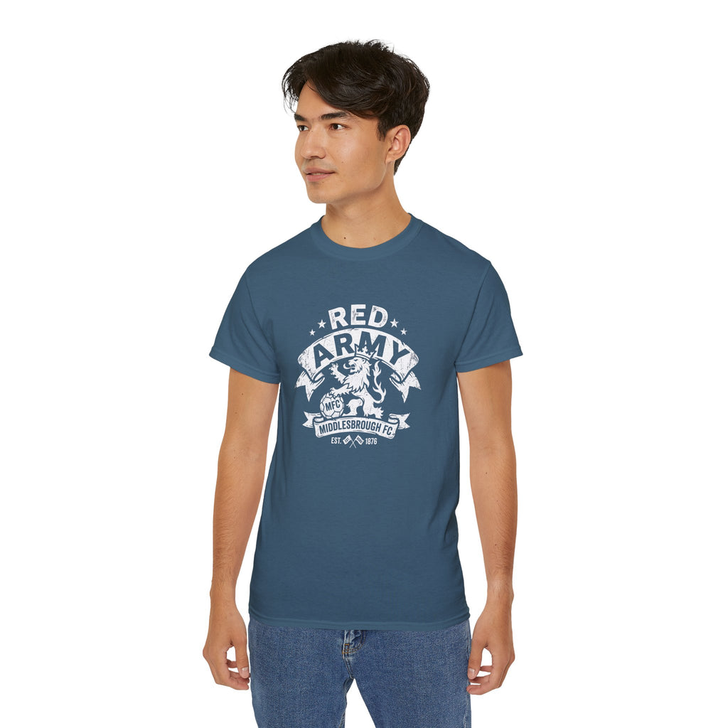 Red Army Middlesbrough FC Lion Shirt — BORO Fan Tee
