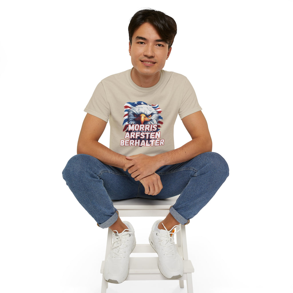 Eagle Graphic Tee — "Morris Arfsten Berhalter" Patriotic USA BORO Shirt