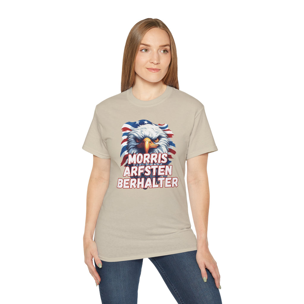 Eagle Graphic Tee — "Morris Arfsten Berhalter" Patriotic USA BORO Shirt
