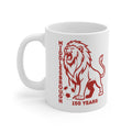 Middlesbrough 150 Years Lion Football Ceramic Mug — 11oz & 15oz Commemorative Coffee Cup