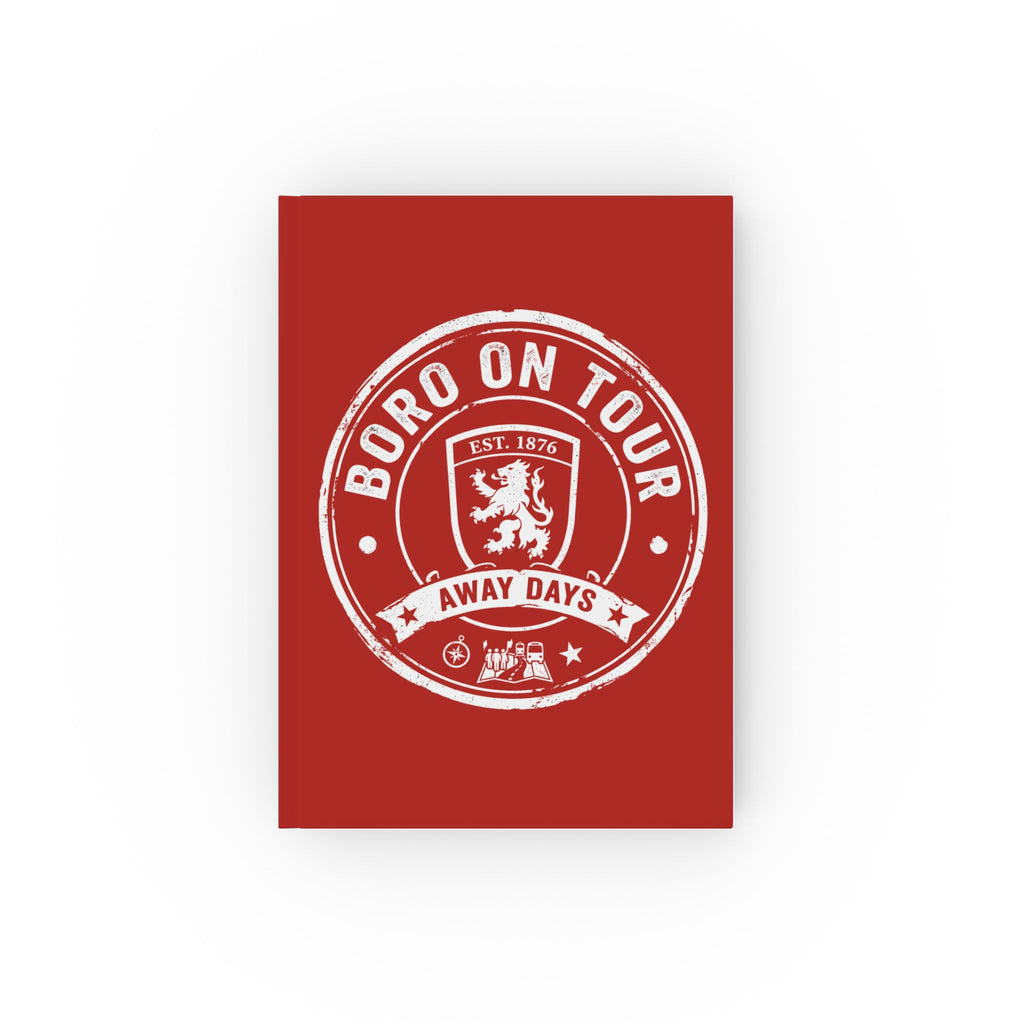 Boro On Tour Hardback Journal — 'Away Days' Travel Notebook for Middlesbrough Fans