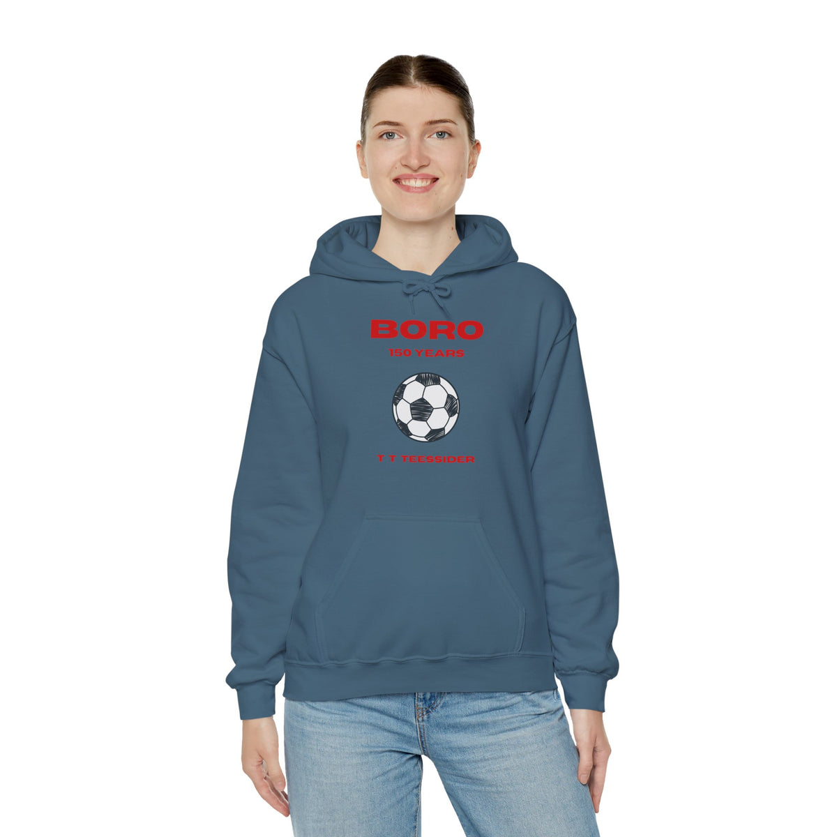BORO 150 Years Football Hoodie 'front print' only.